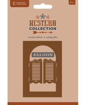 Crafter's Companion Western Collection Metal Die Create-a-Card Western Saloon (WC-MD-CAD-WESL)