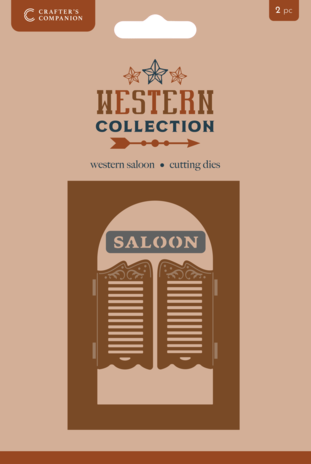 Crafter's Companion Western Collection Metal Die Create-a-Card Western Saloon (WC-MD-CAD-WESL)
