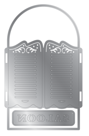 Crafter's Companion Western Collection Metal Die Create-a-Card Western Saloon (WC-MD-CAD-WESL)