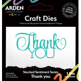 Arden Creative Studio Sentiment Series Craft Dies Stacked Thank You (ACSCD0009)