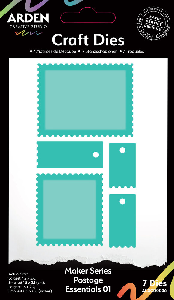 Arden Creative Studio Maker Series Craft Dies - Postage Essentials 01 (ACSCD0006) Arden Creative Studio Maker Series Craft Dies - Postage Essentials 01 (ACSCD0006)