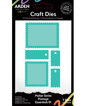 Arden Creative Studio Maker Series Craft Dies - Postage Essentials 01 (ACSCD0006) Arden Creative Studio Maker Series Craft Dies - Postage Essentials 01 (ACSCD0006)