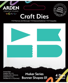 Arden Creative Studio Maker Series Craft Dies - Banner Shapes 01 (ACSCD0008) Arden Creative Studio Maker Series Craft Dies - Banner Shapes 01 (ACSCD0008)