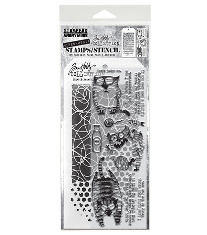 Stampers Anonymous Mixed Media #10 Tim Holtz Stamps/Stencil (THMM110) Stampers Anonymous Mixed Media #10 Tim Holtz Stamps/Stencil (THMM110)