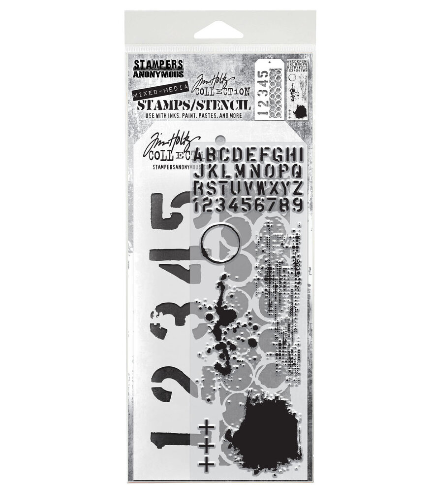 Stampers Anonymous Mixed Media #22 Tim Holtz Stamps/Stencil (THMM122) Stampers Anonymous Mixed Media #22 Tim Holtz Stamps/Stencil (THMM122)