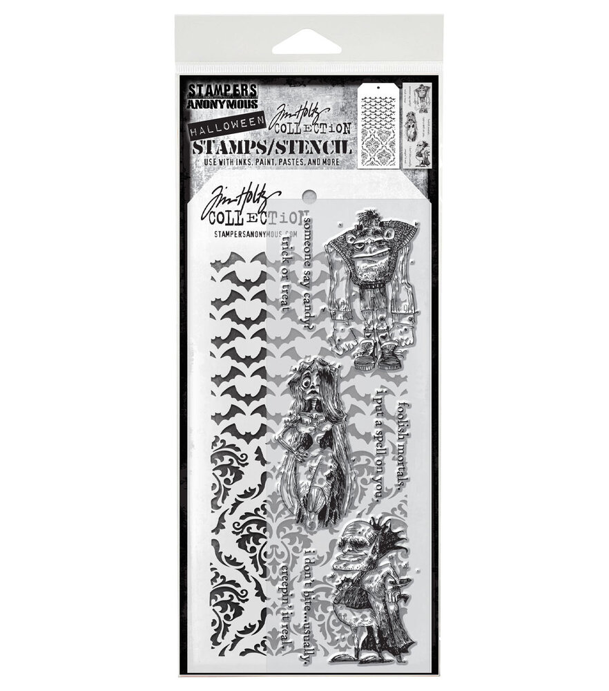 Stampers Anonymous Mixed Media #26 Tim Holtz Stamps/Stencil (THMM126) Stampers Anonymous Mixed Media #26 Tim Holtz Stamps/Stencil (THMM126)