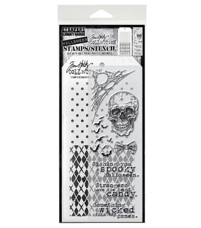 Stampers Anonymous Mixed Media #28 Tim Holtz Stamps/Stencil (THMM128) Stampers Anonymous Mixed Media #28 Tim Holtz Stamps/Stencil (THMM128)