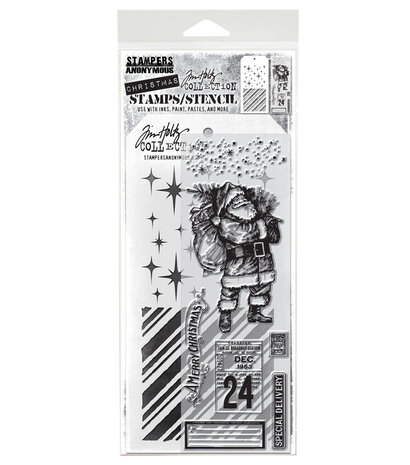 Stampers Anonymous Mixed Media #31 Tim Holtz Stamps/Stencil (THMM131) Stampers Anonymous Mixed Media #31 Tim Holtz Stamps/Stencil (THMM131)