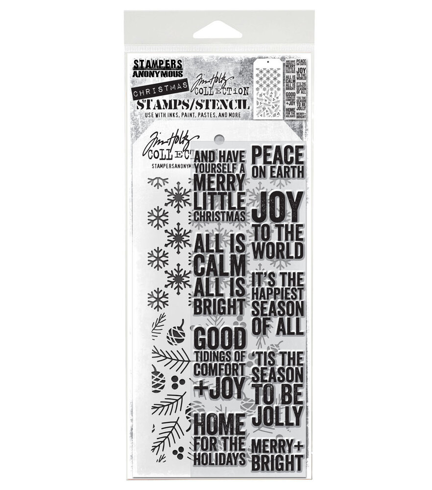 Stampers Anonymous Mixed Media #33 Tim Holtz Stamps/Stencil (THMM133) Stampers Anonymous Mixed Media #33 Tim Holtz Stamps/Stencil (THMM133)