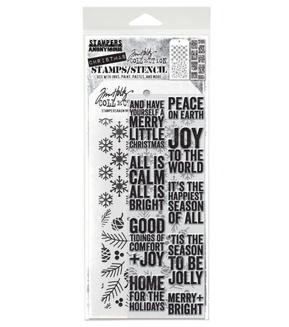 Stampers Anonymous Mixed Media #33 Tim Holtz Stamps/Stencil (THMM133) Stampers Anonymous Mixed Media #33 Tim Holtz Stamps/Stencil (THMM133)