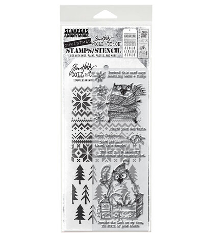 Stampers Anonymous Mixed Media #34 Tim Holtz Stamps/Stencil (THMM134) Stampers Anonymous Mixed Media #34 Tim Holtz Stamps/Stencil (THMM134)