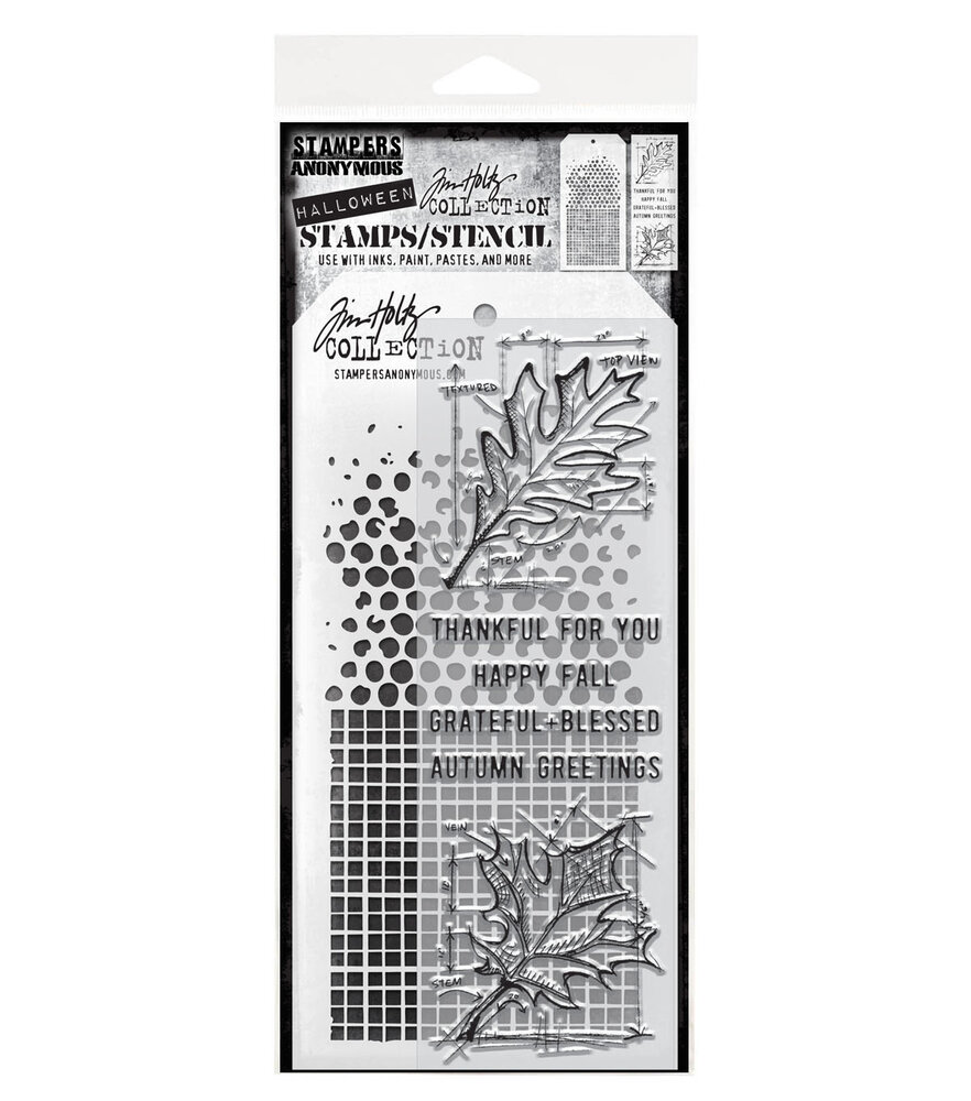 Stampers Anonymous Mixed Media #51 Tim Holtz Stamps/Stencil (THMM151) Stampers Anonymous Mixed Media #51 Tim Holtz Stamps/Stencil (THMM151)