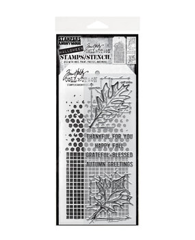 Stampers Anonymous Mixed Media #51 Tim Holtz Stamps/Stencil (THMM151)