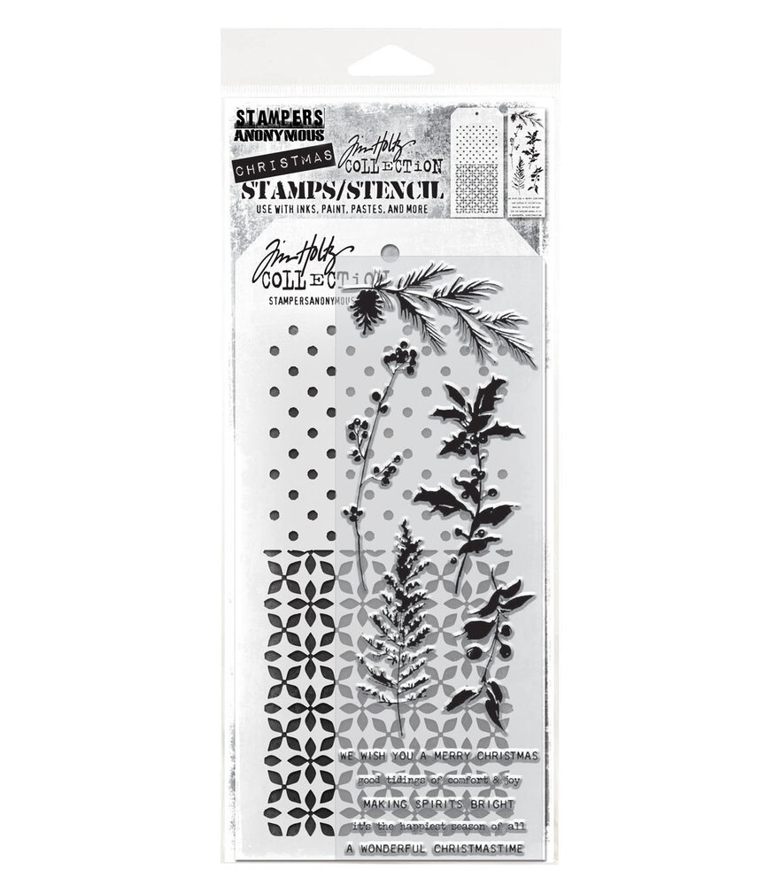 Stampers Anonymous Mixed Media #55 Tim Holtz Stamps/Stencil (THMM155) Stampers Anonymous Mixed Media #55 Tim Holtz Stamps/Stencil (THMM155)