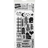 Stampers Anonymous Festive Print Tim Holtz Stamps/Stencil (THMM187) Stampers Anonymous Festive Print Tim Holtz Stamps/Stencil (THMM187)