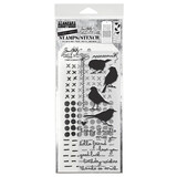Stampers Anonymous Shilhoutte Birds Tim Holtz Stamps/Stencil (THMM182)