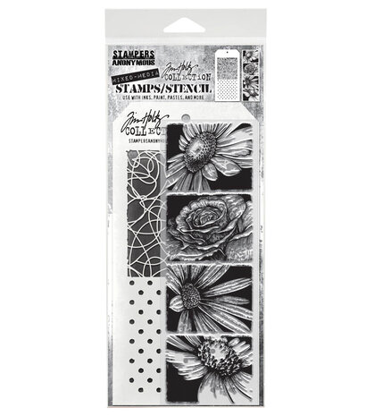 Stampers Anonymous Bold Botanicals Tim Holtz Stamps/Stencil (THMM181) Stampers Anonymous Bold Botanicals Tim Holtz Stamps/Stencil (THMM181)