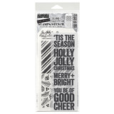 Stampers Anonymous Bold Tidings Tim Holtz Stamps/Stencil (THMM179)