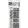 Stampers Anonymous Bold Tidings Tim Holtz Stamps/Stencil (THMM179) Stampers Anonymous Bold Tidings Tim Holtz Stamps/Stencil (THMM179)
