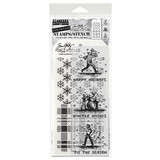 Stampers Anonymous Holiday Sketchbook Tim Holtz Stamps/Stencil (THMM176)