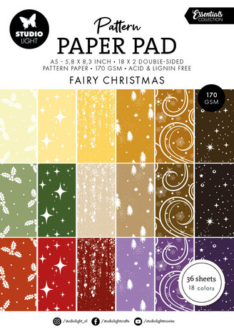 Studio Light Fairy Christmas A5 Christmas Pattern Paper Pad (SL-ES-PPP342) Studio Light Fairy Christmas A5 Christmas Pattern Paper Pad (SL-ES-PPP342)