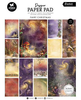 Studio Light Fairy Christmas A4 Christmas Designer Paper Pad (SL-ES-DPP337)
