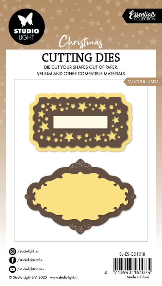 Studio Light Fanciful Labels Christmas Cutting Die (SL-ES-CD1018) Studio Light Fanciful Labels Christmas Cutting Die (SL-ES-CD1018)