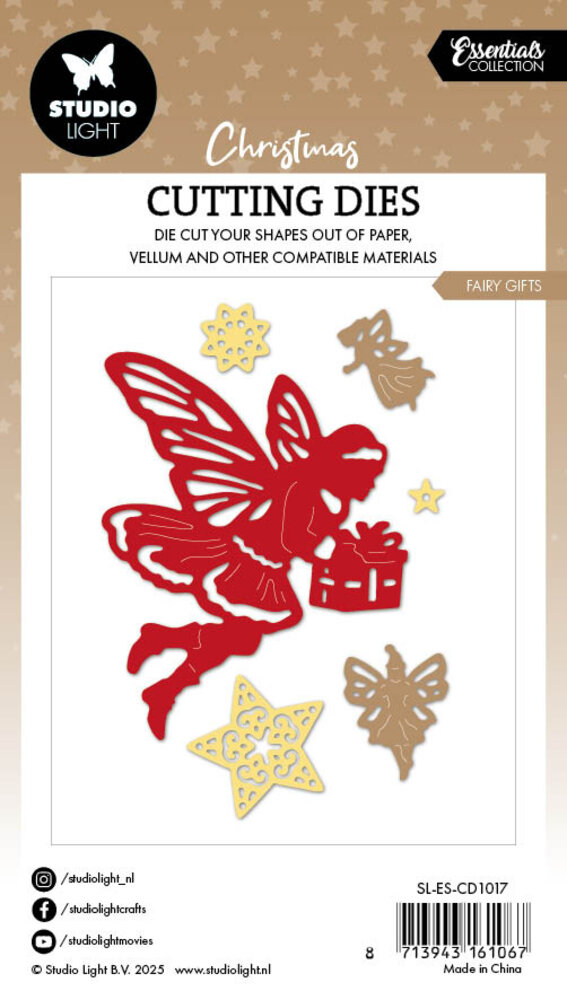 Studio Light Fairy Gifts Christmas Cutting Die (SL-ES-CD1017) Studio Light Fairy Gifts Christmas Cutting Die (SL-ES-CD1017)