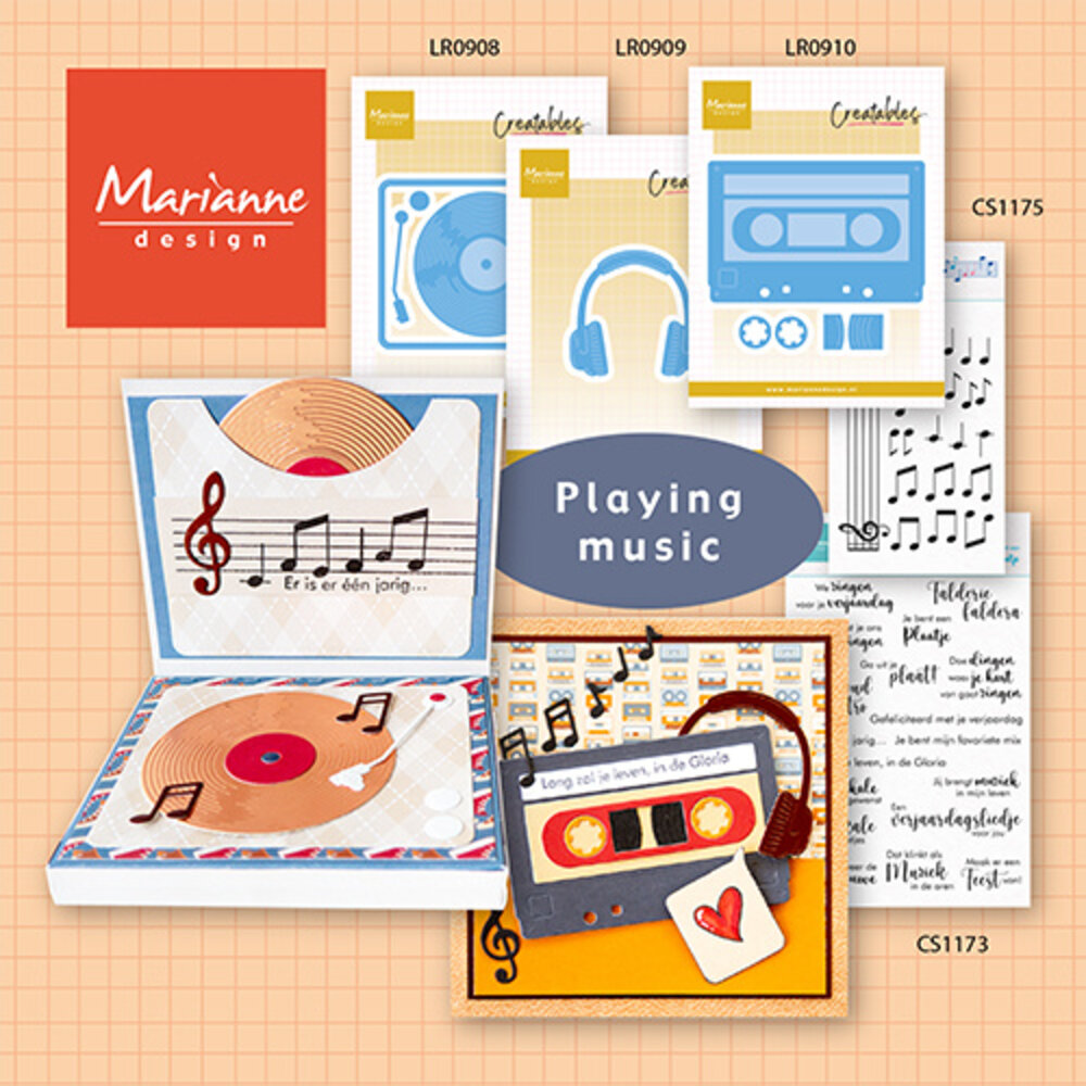 Marianne Design Clear Stamps Musical Notes (CS1175) Marianne Design Clear Stamps Musical Notes (CS1175)