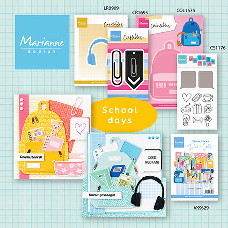 Marianne Design Die-cuts School Days (VK9629) Marianne Design Die-cuts School Days (VK9629)