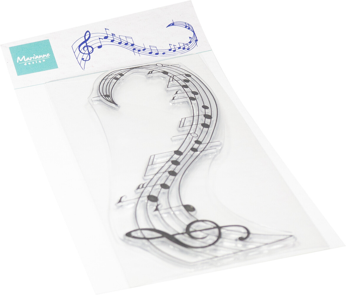 Marianne Design Clear Stamps Music Swirl (CS1174) Marianne Design Clear Stamps Music Swirl (CS1174)