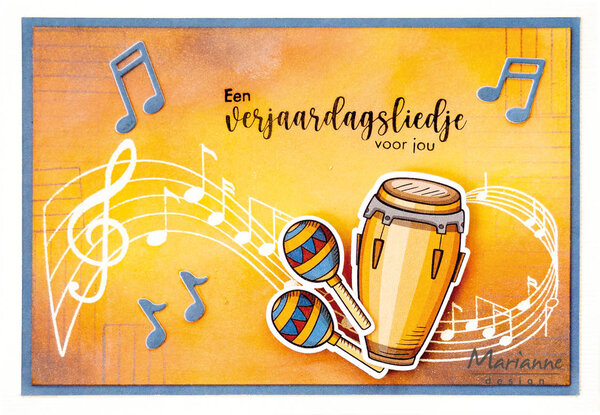 Marianne Design Die-cuts Making Music (VK9628) (DISCONTINUED) Marianne Design Die-cuts Making Music (VK9628) (DISCONTINUED)