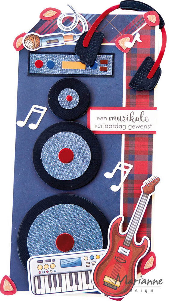 Marianne Design Die-cuts Making Music (VK9628) Marianne Design Die-cuts Making Music (VK9628)