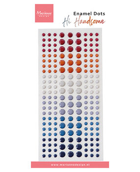 Marianne Design Enamel Dots Hi Handsome! (PL4538)