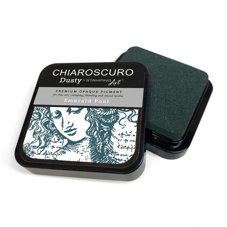 Ciao Bella Chiaroscuro Dusty Ink Pad Emerald Pool (PKD125) Ciao Bella Chiaroscuro Dusty Ink Pad Emerald Pool (PKD125)