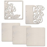 Ciao Bella Violets Album Pages (5pcs) (KSV022)