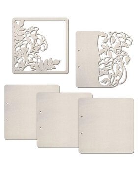 Ciao Bella Violets Album Pages (5pcs) (KSV022)