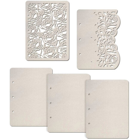 Ciao Bella Roses Album Pages (5pcs) (KSV021)