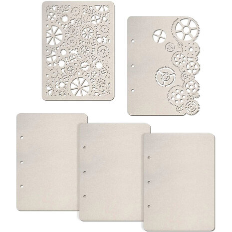 Ciao Bella Gears Album Pages (5pcs) (KSV013)