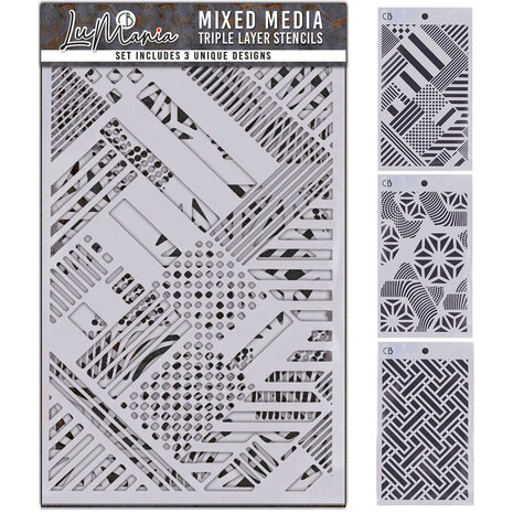 Ciao Bella Stencil Mix Triple Layer Set #005 (MD005) Ciao Bella Stencil Mix Triple Layer Set #005 (MD005)