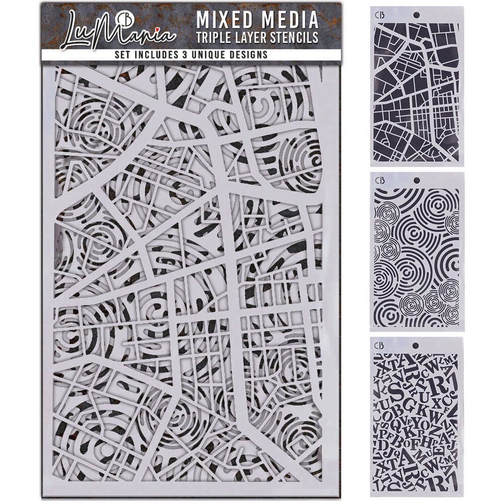 Ciao Bella Stencil Mix Triple Layer Set #006 (MD006) Ciao Bella Stencil Mix Triple Layer Set #006 (MD006)