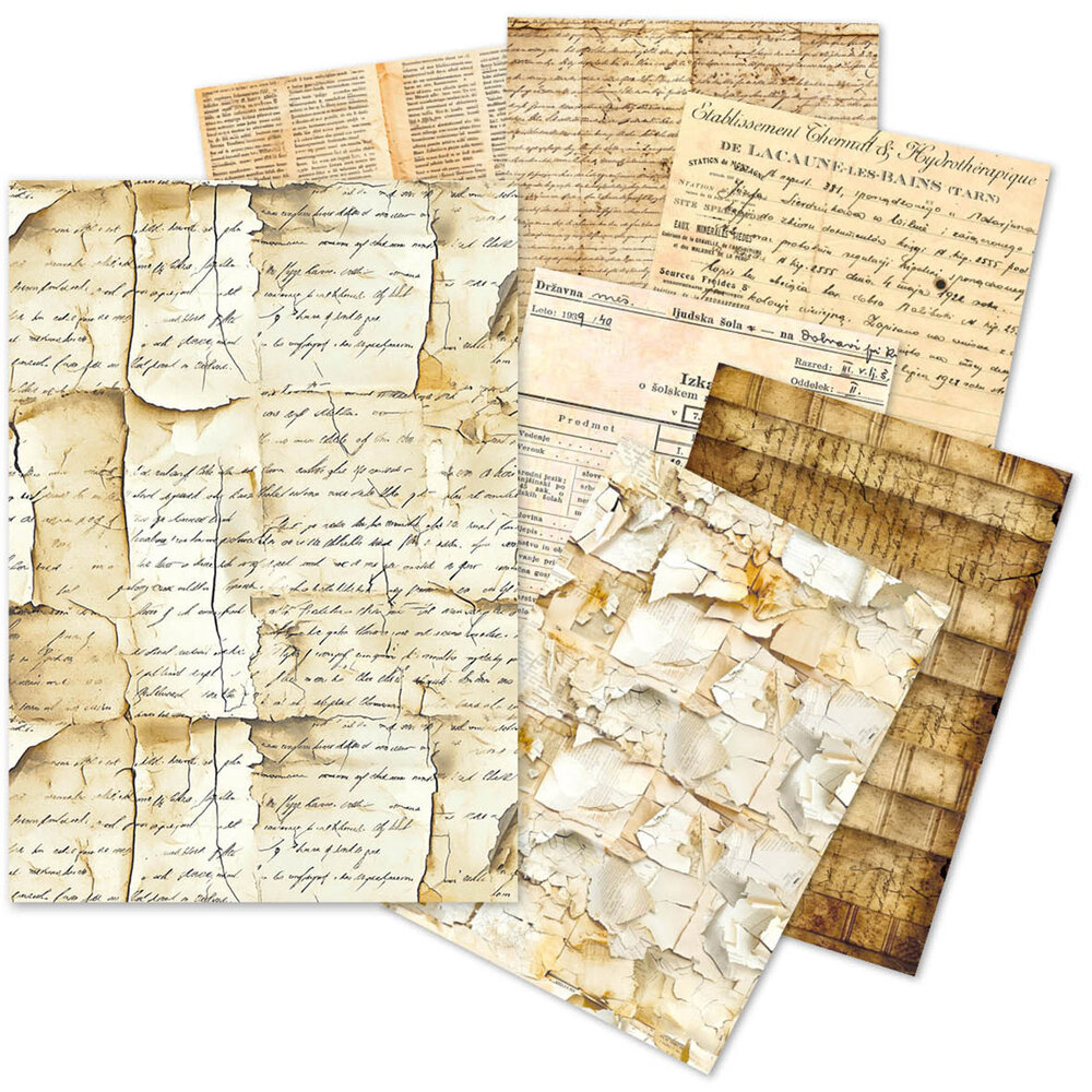 Ciao Bella Vintage Manuscript A5 Tissue Paper Set (24pcs) (ME001) Ciao Bella Vintage Manuscript A5 Tissue Paper Set (24pcs) (ME001)