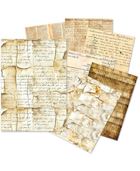 Ciao Bella Vintage Manuscript A5 Tissue Paper Set (24pcs) (ME001)