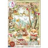 Ciao Bella Woodland Party A4 Junk Journal Ephemera Book (32pcs) (CBB011)