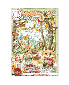 Ciao Bella Woodland Party A4 Junk Journal Ephemera Book (32pcs) (CBB011)