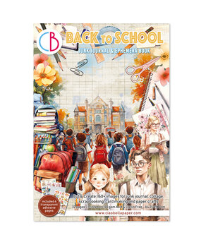 Ciao Bella Back to School A4 Junk Journal Ephemera Book (32pcs) (CBB012)