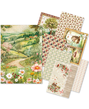 Ciao Bella Woodland Party A5 Rice Paper Mixed (8pcs) (CBRS016)