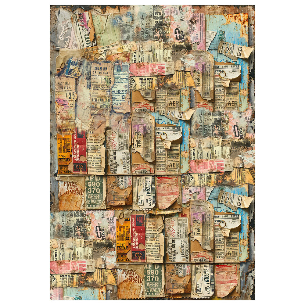 Ciao Bella Journey Ahead A4 Mixed Media Rice Paper (4pcs) (MF006)