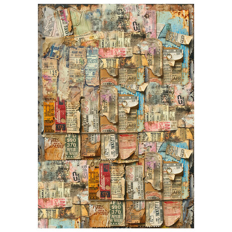 Ciao Bella Journey Ahead A4 Mixed Media Rice Paper (4pcs) (MF006)