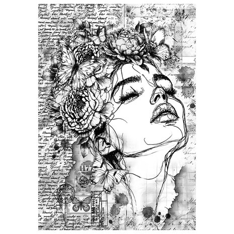 Ciao Bella Meaningful Memories A4 Mixed Media Rice Paper (4pcs) (MF005)